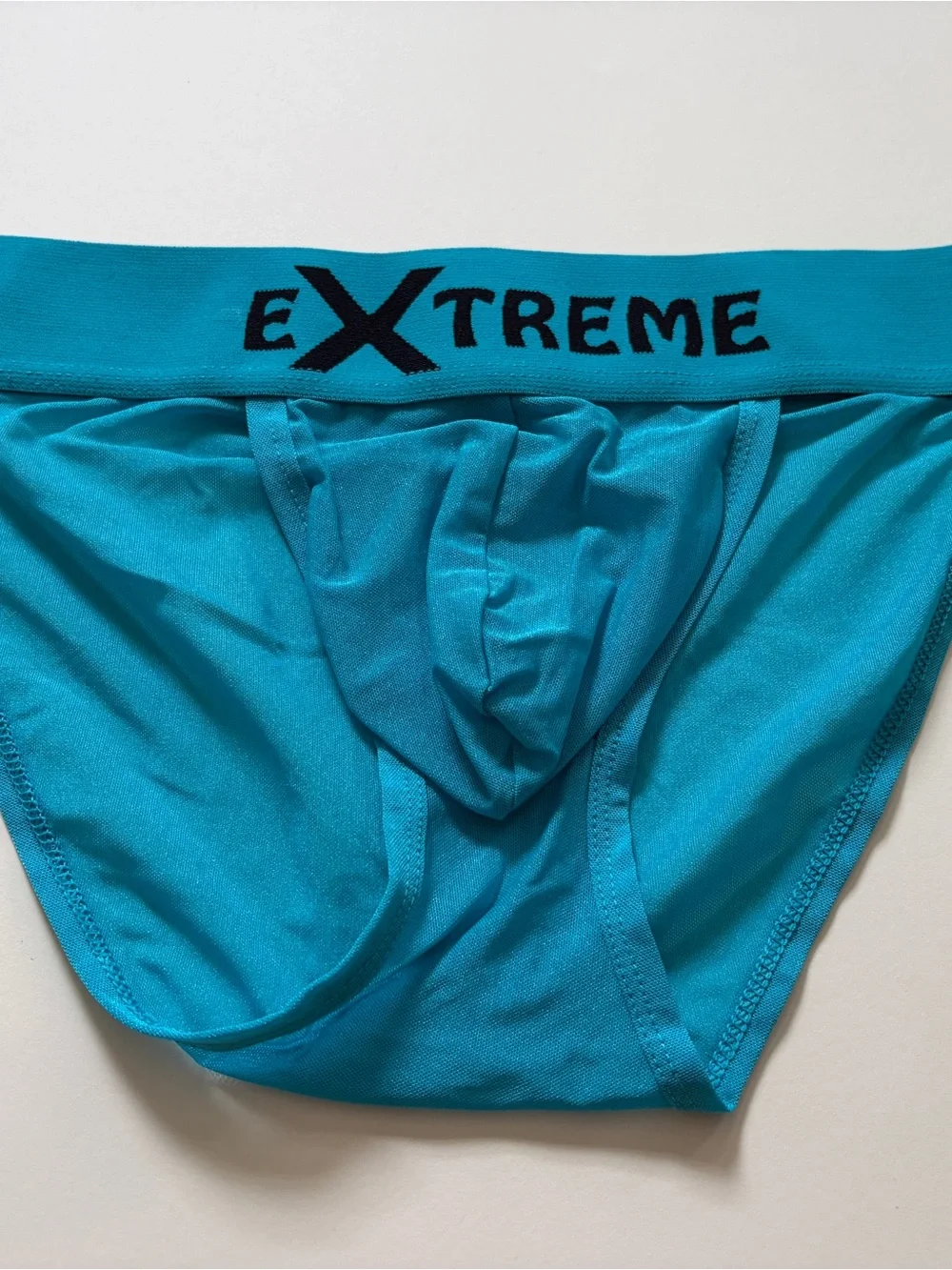 Men’s Bright Turquoise Briefs with Supportive Pouch